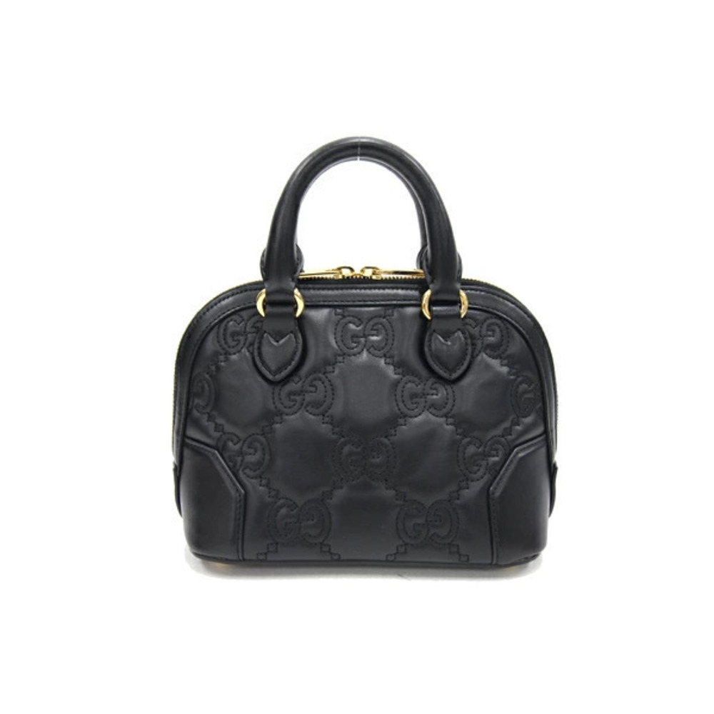 Gucci Handbag GG Matelasse Leather Black Crossbody Shoulder Bag - Picture 2 of 8